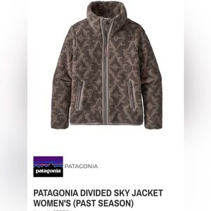 MEDIUM Patagonia Women’s Divided Sky Sherpa Fleece Jacket